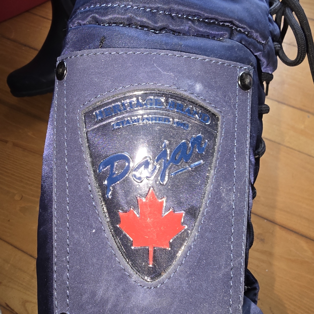 Pajar Black and Navy Winter Boots - Picture 3 of 7